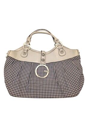 GUESS Gingham Tote Hand Bag Y2K